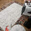 Tapis rayé crème / brun Ethyleen-22363450