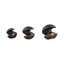 3 Pieces Kismet Spiral Deco Spheres, Bronze Resin, Elegant Home Decor Accessory
