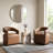 Performance Fabric Dining Chair Upholstered Modern Dining Chair with Hidden Casters For Dining Room Living Room-978860948