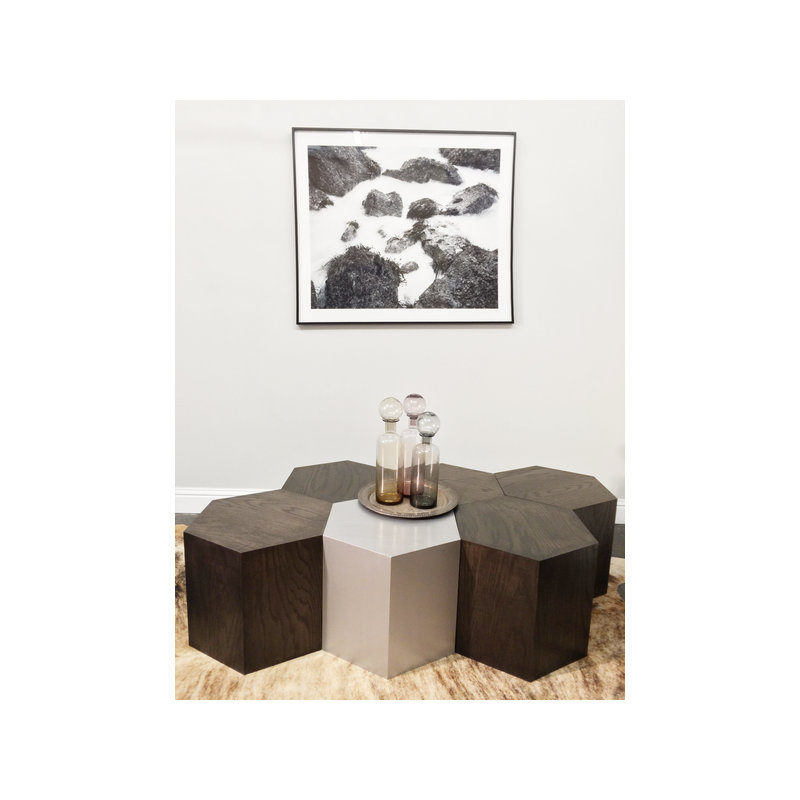 Coffee Table, White, 16" H x 20" L x 17.3" W
