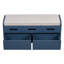 Banc de rangement dissimulé pour chaussures avec coussin et 2 tiroirs 43.1 Inc-670527979