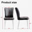 Chaise d'appoint rembourrée en polyuréthane avec pieds en métal Makaia, 4 pièces-1741385167-1741385165