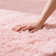 Tapis rose doux moelleux avec envers antidérapant