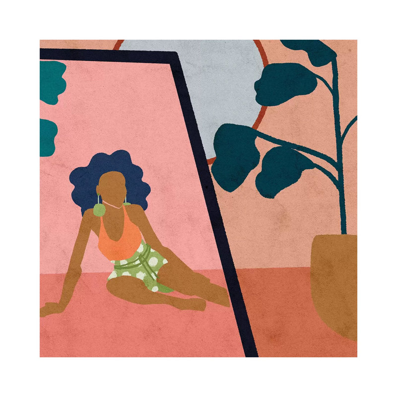 «Getting Dressed» par Reyna Noriega - Imprimé, H 26 po x l 26 po x P 1,5 po, Toile tendue, Pas de tapis
