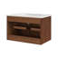 Meuble-lavabo mural 30 po avec lavabo en marbre Zia-111150386