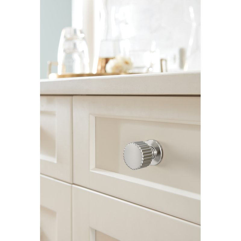Bouton d'armoire, Chrome poli, 1 1/8"