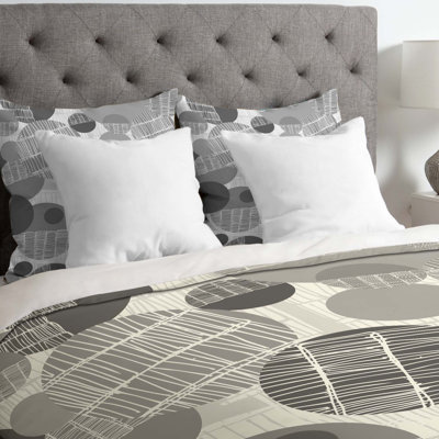 Housse de couette légère texturée geo