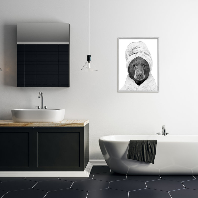 "Bear Bear", H 24 po x l 30 po x P 1,5 po, Estampe numérique Farmhouse