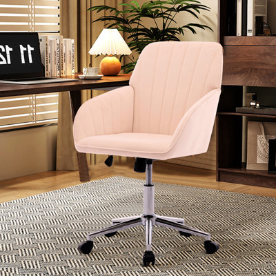 Chaise de coiffeuse en velours kaki - ergonomique, base pour coiffeuse en velours ergonomique pour bureau à domicile, utilisation à long terme