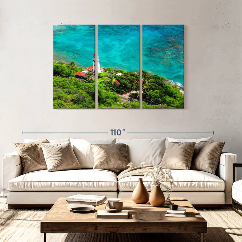 Phare de Diamond Head, H 48 po x l 74 po