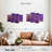 Dynamic Abstract Purple Abstract On Canvas 4 Pieces Set-92763818