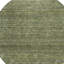 Tapis intérieur / extérieur rond lavable 8 pi vert olive et ivoire