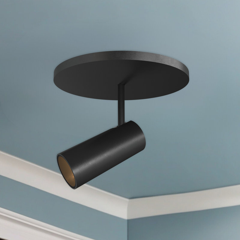 1 - Light LED Spotlight, Black, 3.75" H x 2.38" W