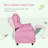 Qaba Kids Recliner Chair With Adjustable Angle, Footrest, And Side Pockets For Comfortable Seating And Storage, Ideal For 3-5 Year Olds, Recliner-252648613