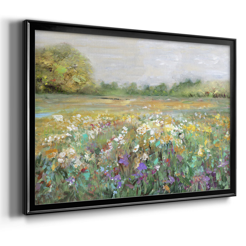 «Country Meadow», reproduction d'art sur toile, H 14 po x l 20 po x P 1,5 po, Noir