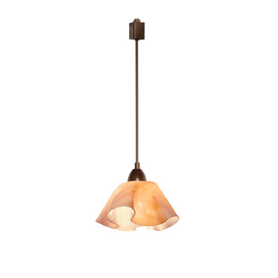 Sapin Lily Handcrafted Glass 1-Light Track Pendant
