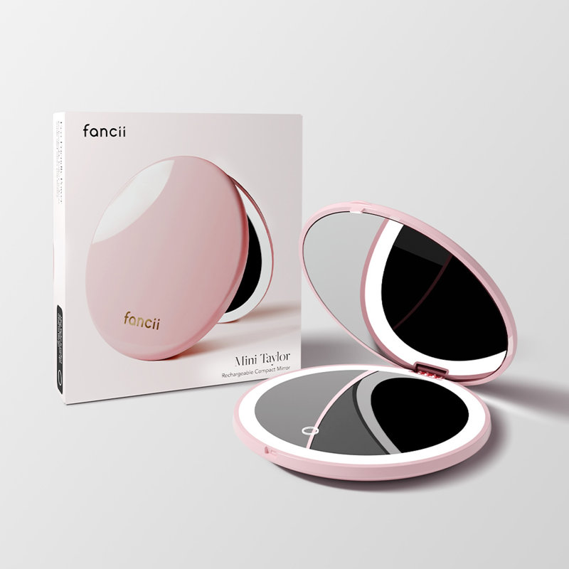 Miroir de maquillage Pataricia, Rose pétale