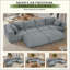 Canapé de conversation moderne, canapé modulaire en forme de U désossé, canapé modulaire modulaire