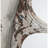Devorah Metal Window Pane Inspired White Wall Mirror with Arched Top