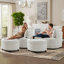 Chaise pivotante à 360 ° avec repose-pieds-1795087430