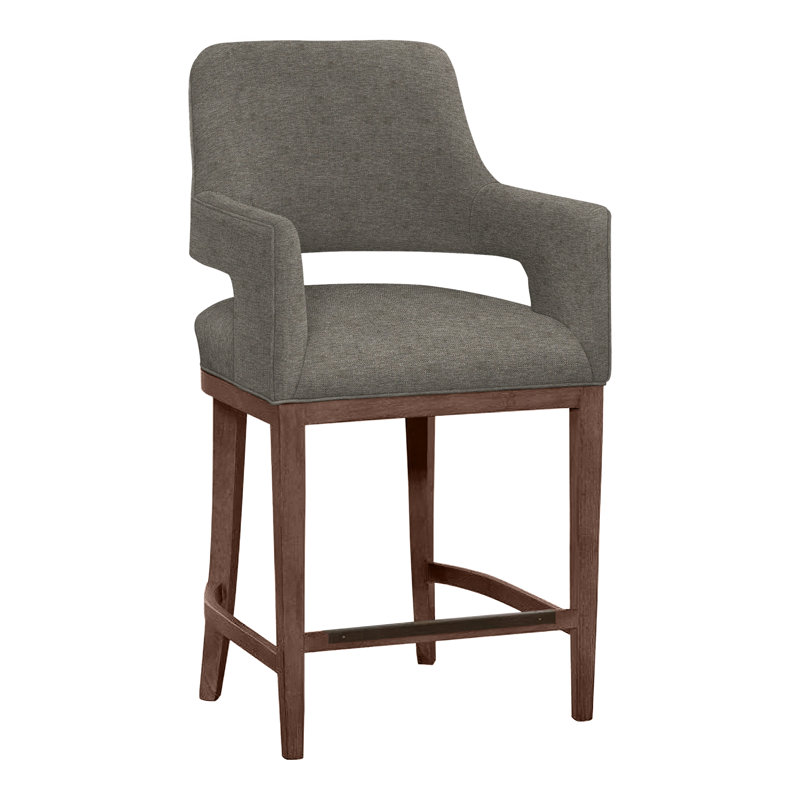 Tabouret de bar et de comptoir Josie, Noyer, Noisette 8794, Tabouret de comptoir (siège d'une hauteur de 26,5