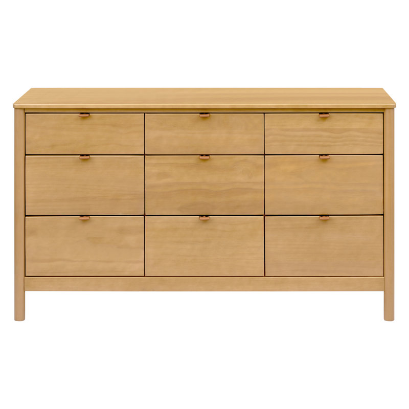 Bondi 9-Drawer Assembled Dresser, Honey