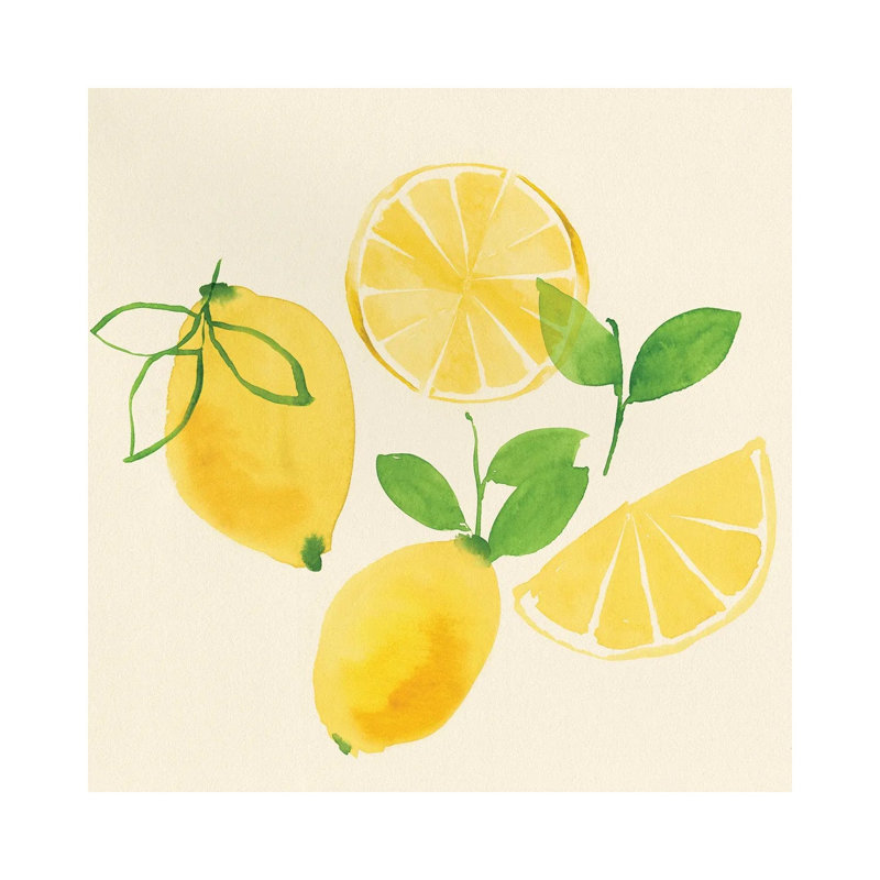 Juicy Fruits I by Isabelle Z - Painting on Canvas, 30.48 cm H x 30.48 cm W, Wrapped Canvas