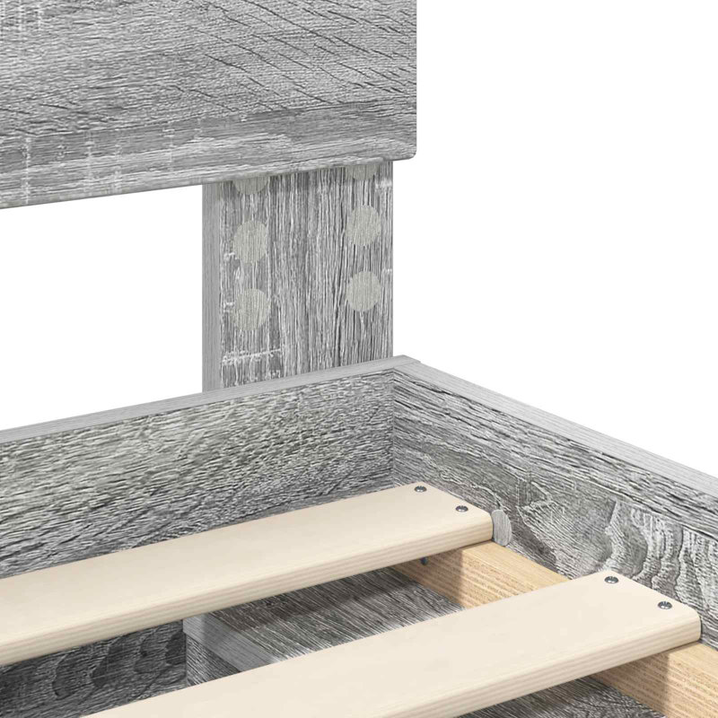 Bed, Kingsize (5'), Grey Sonoma