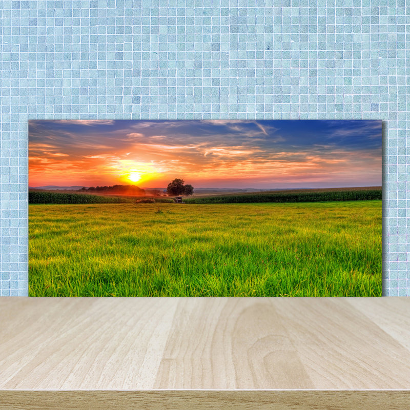 50cm W x 100cm L Glass Peel and Stick Panel