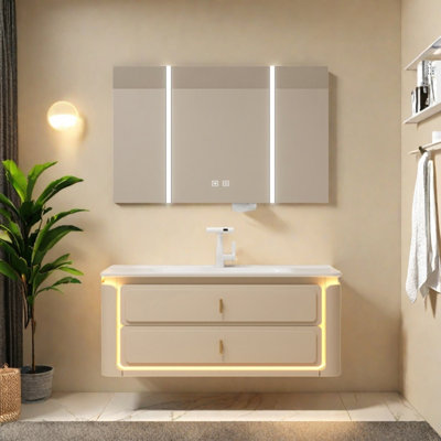 French modern light luxury bathroom cabinet