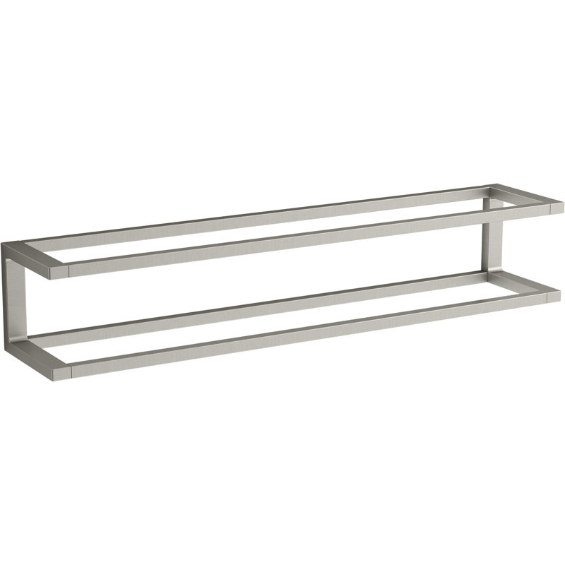 Draft 24 Towel Bar Frame, Vibrant Brushed Nickel
