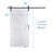 42 84 Barn Door With Hardware Kits and White Water-Resistant PVC Surface