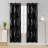Spurgh Sliver Wave Foil Print Blackout Thermal Grommet Curtain Panels (Set of 2)-792607108-792607136