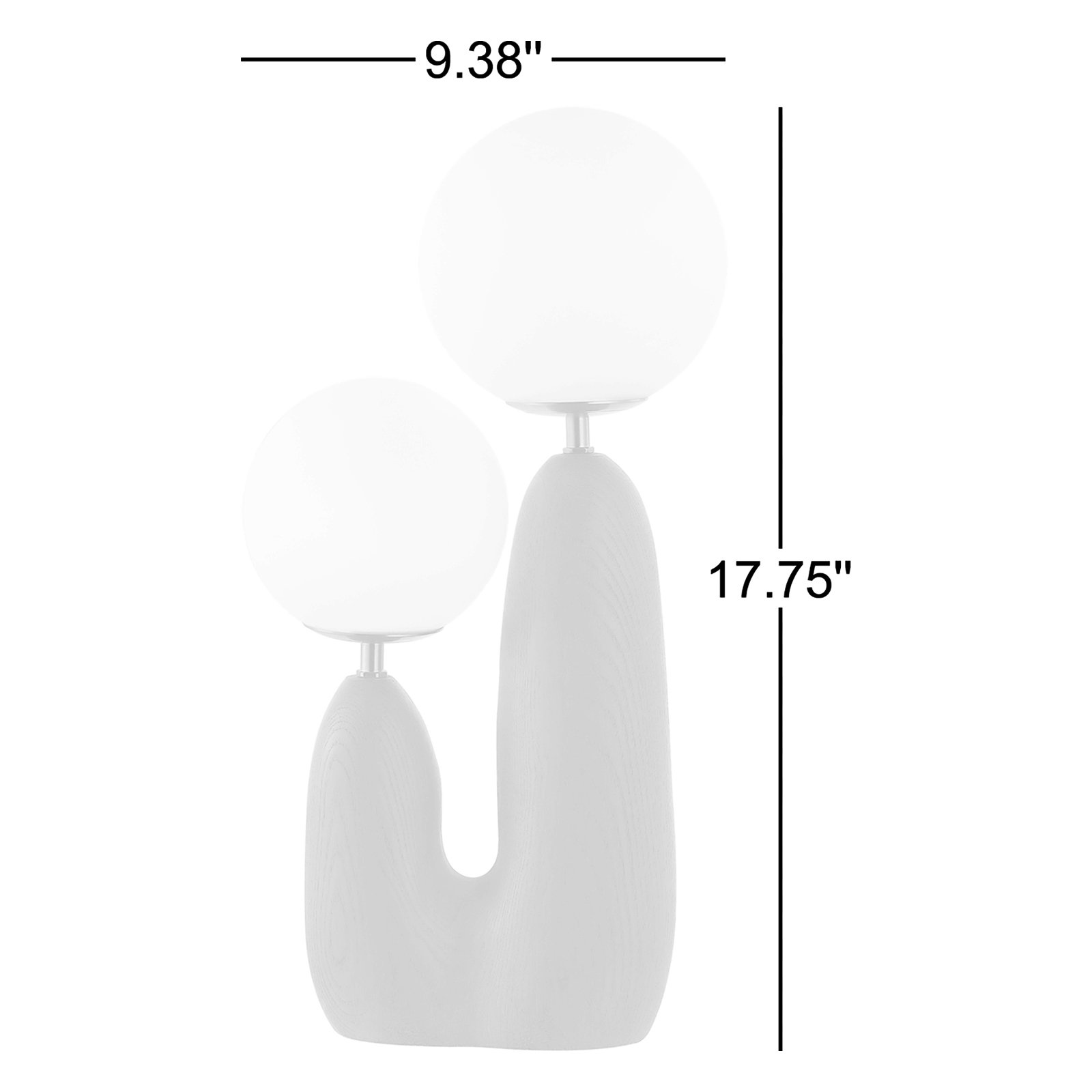 Ilsa Resin Novelty Lamp, White