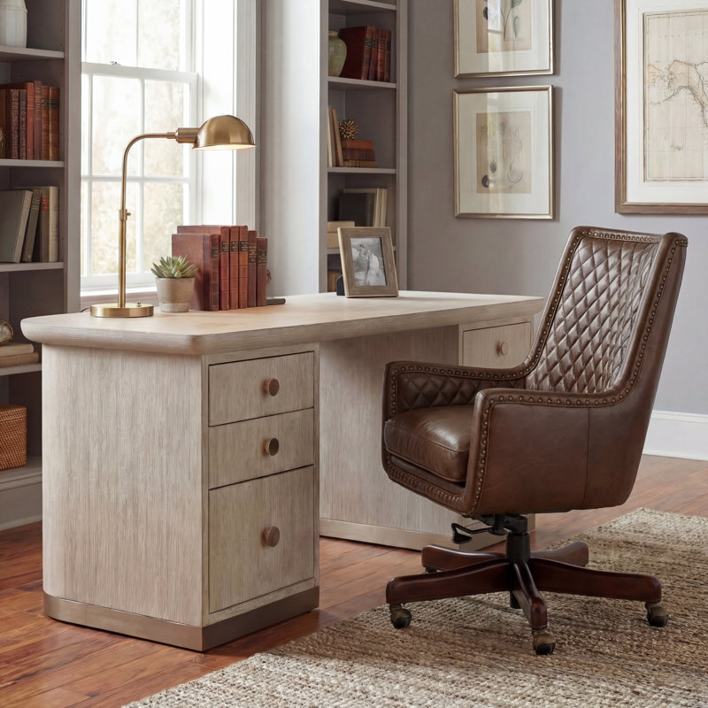 Fauteuil de direction en cuir Kent