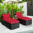 Wicker 2 - Person Patio Conversation Set with Cushions