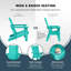 Ensemble de 2 chaises Adirondack Modern Curveback-789700262