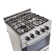 Prestige 23.5" 4 burner 2.3 cu. ft. Freestanding Gas Range with Convection Oven