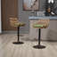 Tabourets de bar pivotants de style moderne (ensemble de 2) chaises à hauteur de comptoir réglable avec repose-pieds