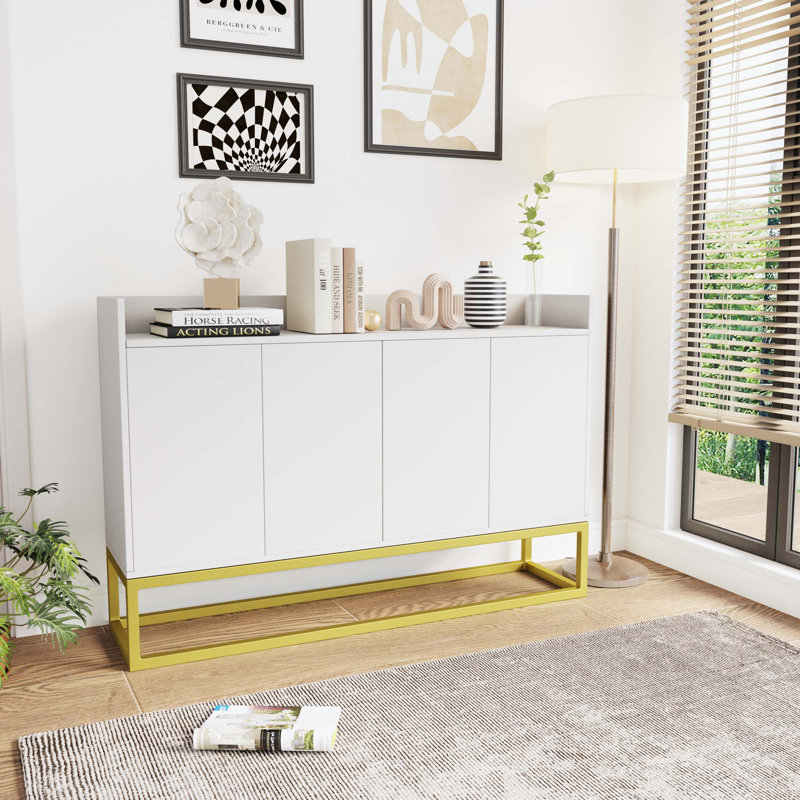 Koraleigh 47.2'' Sideboard, White/Gold