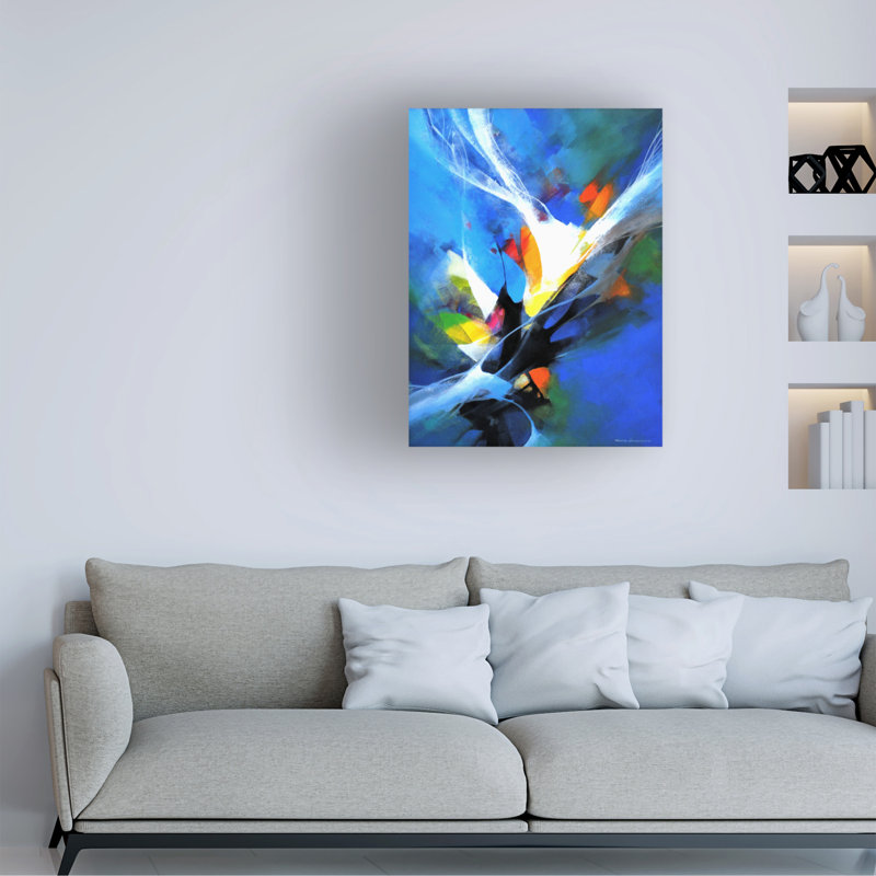 «Goree Abstract Surprise» encadré sur toile, H 19 po x l 14 po x P 2 po