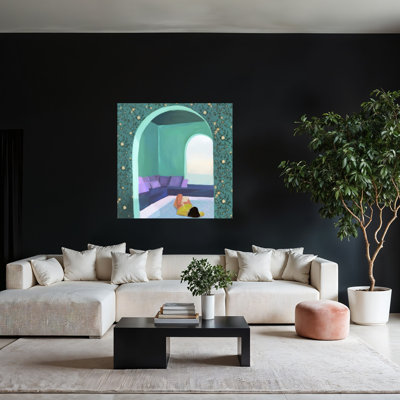 Cozy Reading Nook Peaceful Serene Tranquil Architecture Wall Art