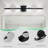 4-lamp matte black adjustable iron LED Vanity Light
