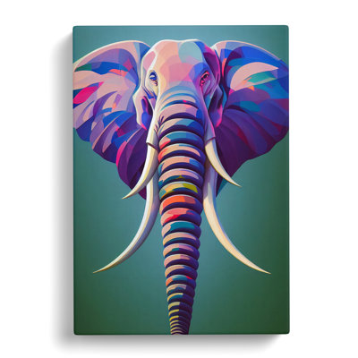 Splendid Elephant - Wrapped Canvas