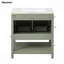 Meuble-lavabo avec lavabo en céramique et rangement polyvalent - idéal pour les petites salles de bain-115688313