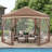 12 Ft. W x 12 Ft. D Hexagonal  Pop Up Gazebo with Zippered Mesh Netting-63574633