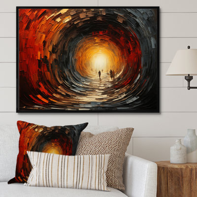 " Abstract Red Wood Tunnel II "