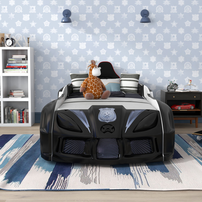 Lunnie Twin Police Car Bed With Lights