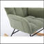 Chaise berçante moderne avec dossier haut et fauteuil à bascule-77519746