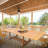 Duchene Butterfly Leaf Solid Teak Wood Rectangular Trestle Dining Table